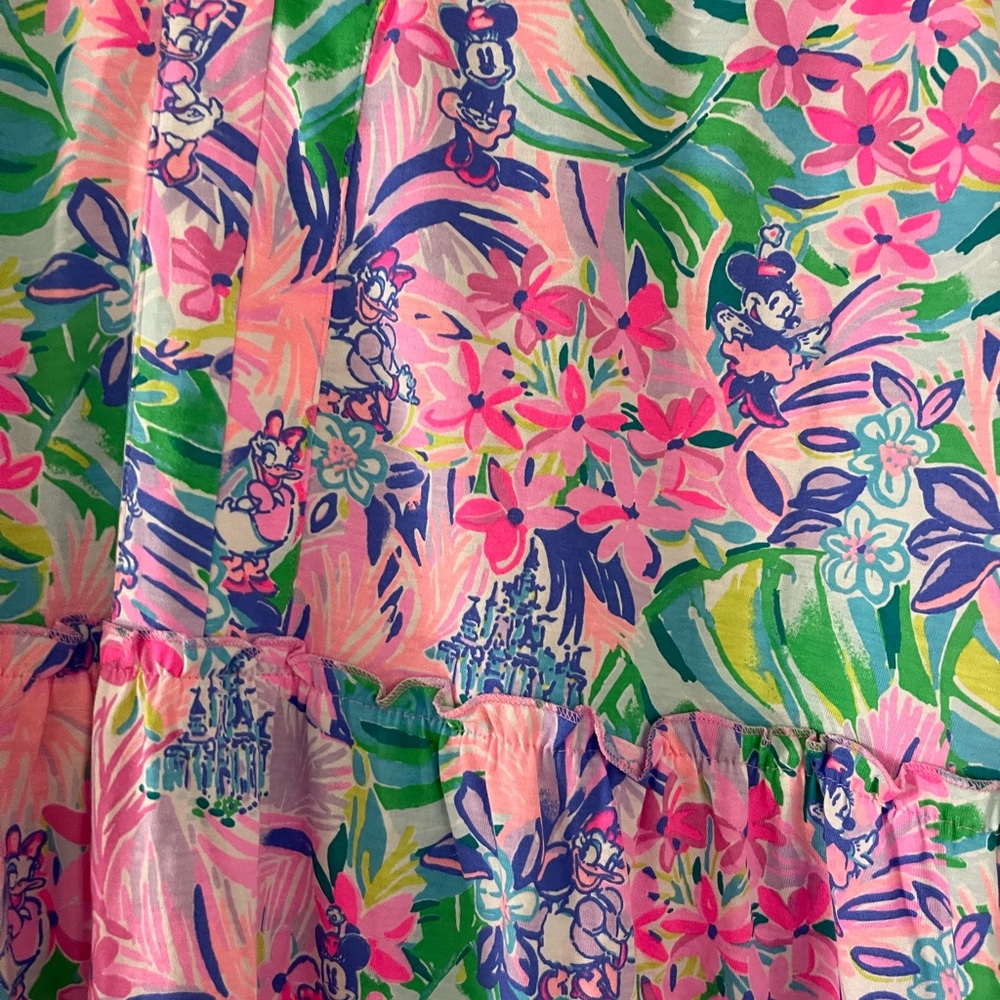 Lilly Pulitzer Pink Multi Floral Tiered Sundress - Picture 3 of 3